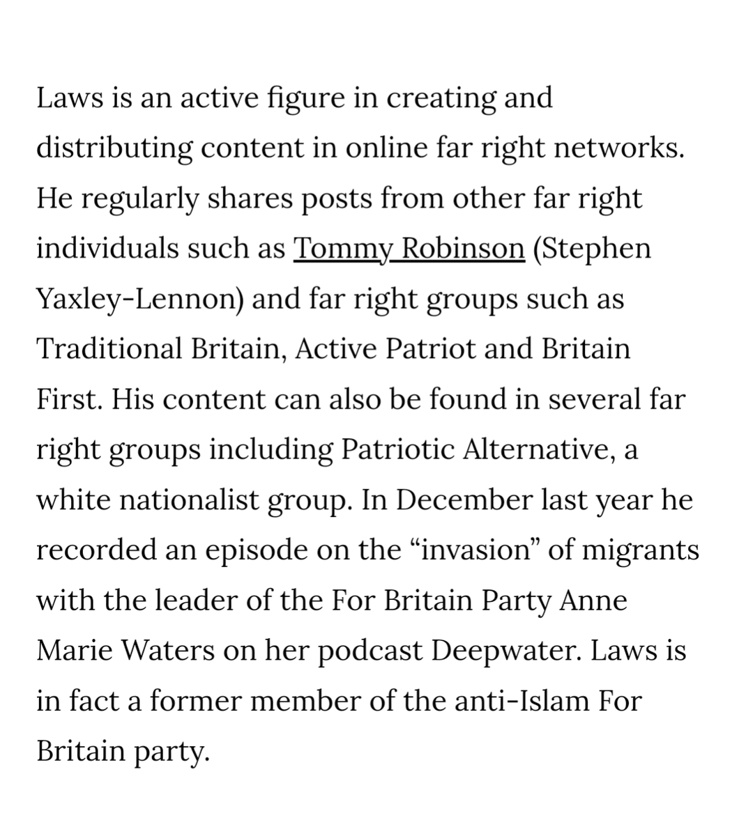 mellowmark's tweet photo. @DrMatthewSweet Not the first time that he has been supportive of people on the far right... https://t.co/WghcCAAy0w
