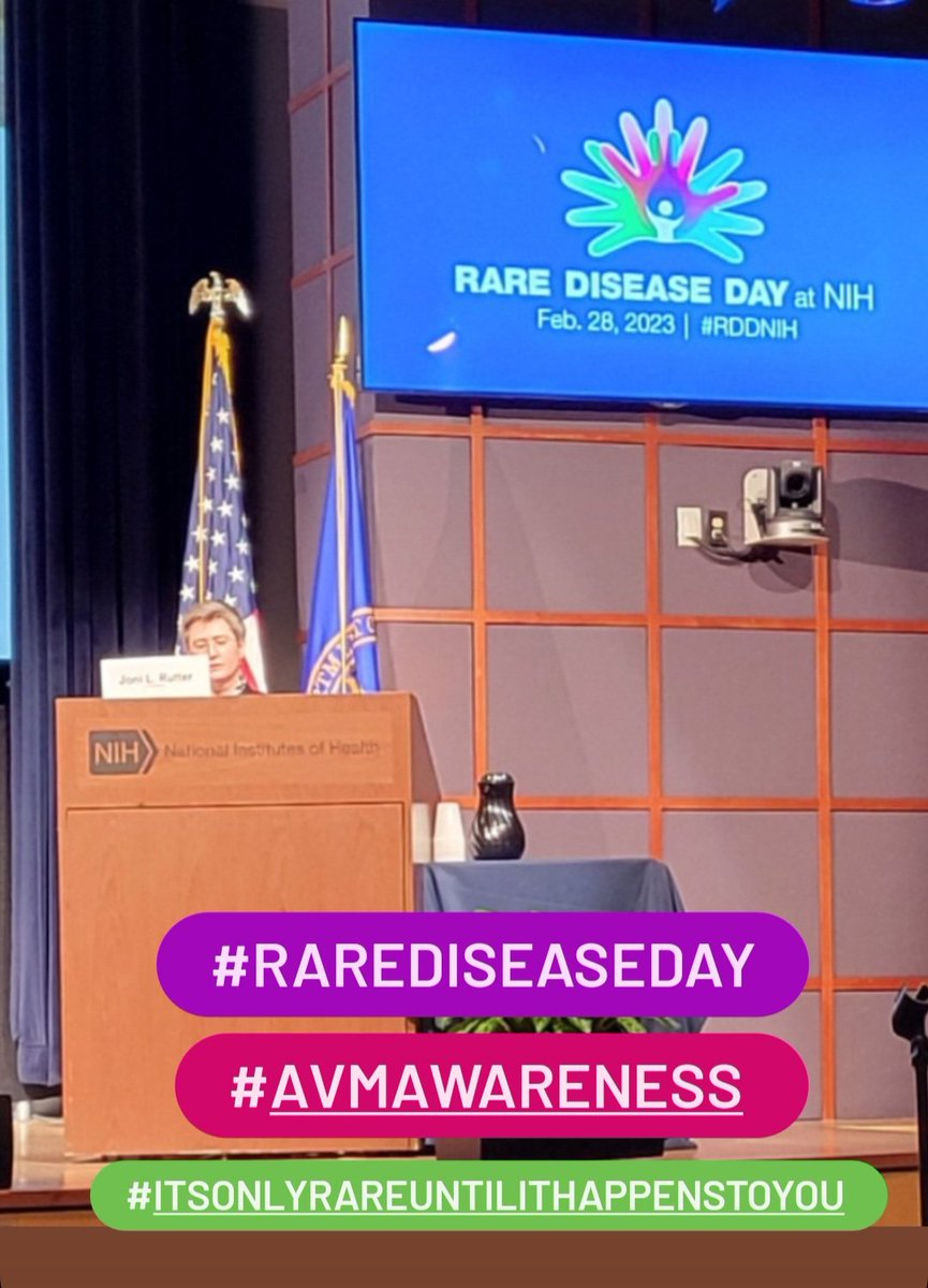 TAAF's tweet photo. Thank you 2 @nihgov for hosting #RareDiseaseDay so that we can talk all things rare, especially #AVMAwareness. Remember, #itsonlyRAREuntilithappenstoYOU
#RareDiseaseDayOfficial #raredisease #ShowYourStripes #CareAboutRare #ThinkTAAF #arteriovenousmalformation #rarediseasewarrior https://t.co/KXvng2oe3k