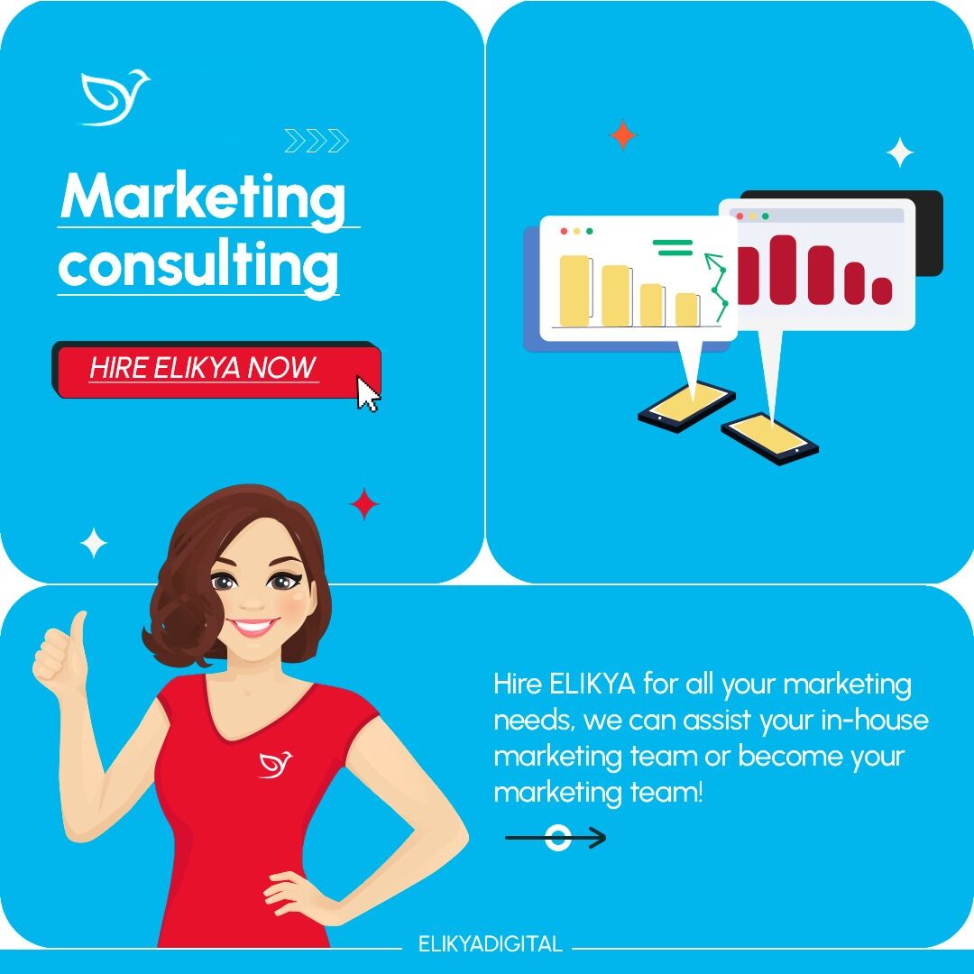 Hire ELIKYA for all your marketing needs, we can assist your in-house marketing team or become your marketing team! We can help you stay on the right path to achieving business goals, staying within budget, and ramping up fast—often faster than a full-time hire. #marketingpartner