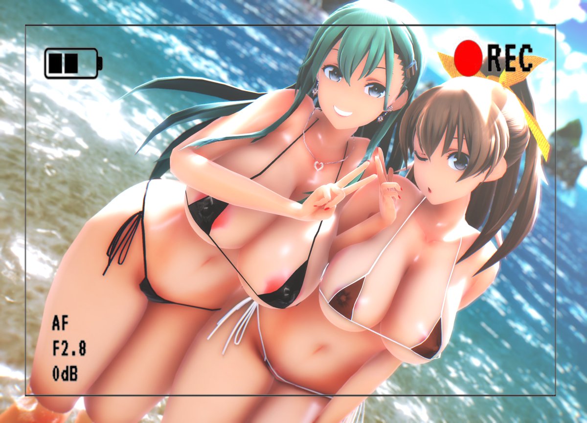 海で記念撮影2023 | 岳酔 #pixiv https://t.co/Ym0MarXnuI 投稿しました 