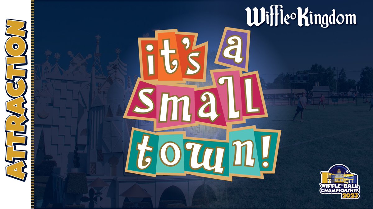 HometownCup's tweet image. There is just one Cup
And one stoplight here
And to WIFFLE means
Friendship and drinking beer
Though we have civic pride
And our farmland is wide
It's a small town after all

Our first attraction is inspired by an all-time classic.

(You're welcome for not including any audio.)