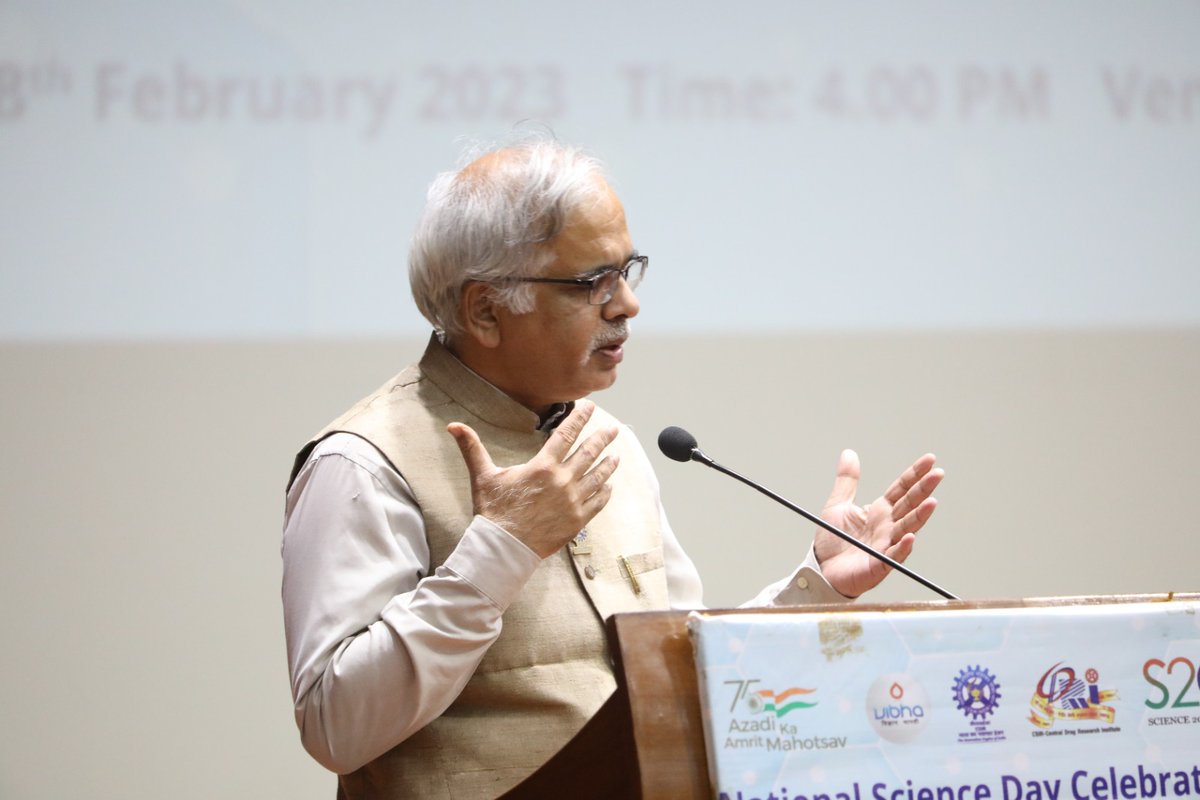 CSIR_CDRI's tweet photo. This year the event is being celebrated under the theme of #GlobalScienceforGlobalWellbeing in light of India’s #G20India @g20org & #Science20 vertical
@PIB_India @PibLucknow @CSIR_Jigyasa @CsirSkill @moayush @UPGovt @sandtdepartment @CSIR_IITR @csirnbrilko @74_alok https://t.co/4dowk2rq1X
