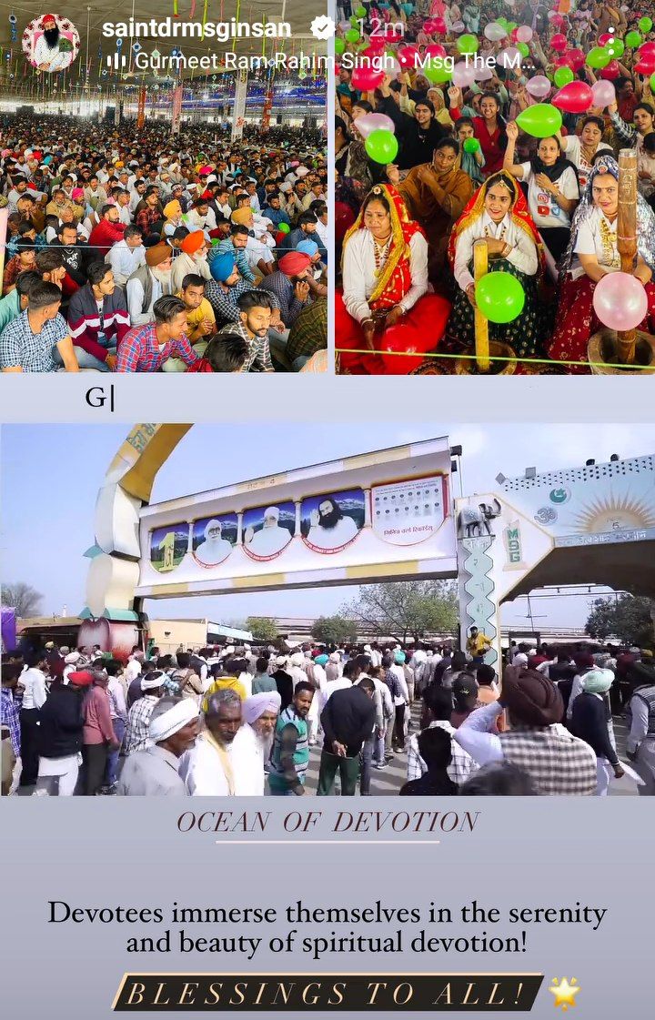 NikkyNaughty's tweet photo. शाह सतनाम जी #63rdMahaRehmokaramDay के अवसर पर आज लाखों लोग Dera Sacha Sauda सिरसा पहुँचे। पूज्य गुरु Saint Gurmeet Ram Rahim Ji ने ऑनलाइन गुरुकुल के माध्यम से साध संगत के साथ #CelebrationWithWelfare मनाया जिसमें दो नए मानवता भलाई के कार्य शुरु किए गए। 🥳🥳🎉🎉
@DSSNewsUpdates https://t.co/mDU8CaWBhU