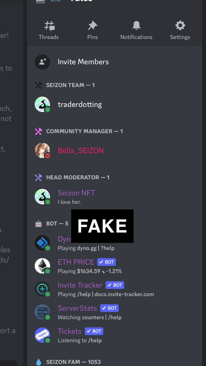 PSA
There is a fake Seizon discord going around that is draining wallets. 

If you are a cloud holder, <a href="/GluSeizon/">GLU</a> will personally send you a discord link in dms. 

All official news and links will only come from <a href="/SeizonNFT/">SEIZON</a>