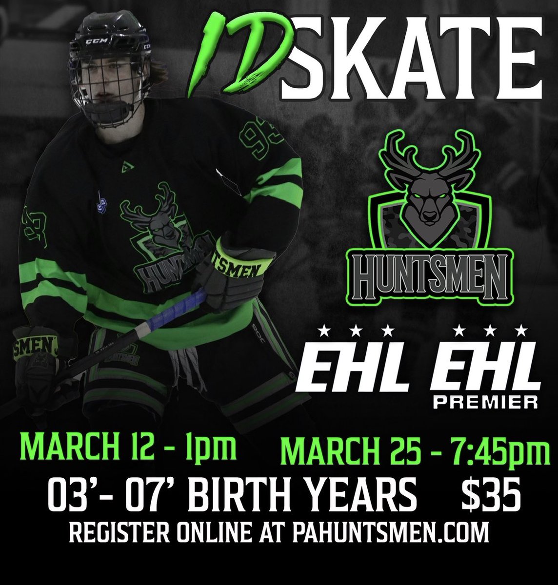 2 Weeks Away! Registration for our 2023-24 @EHL_Hockey @EHLpremier ID skates are LIVE! #Jointhehunt for a skate and see what we are all about! 

#Eshow #Buckup