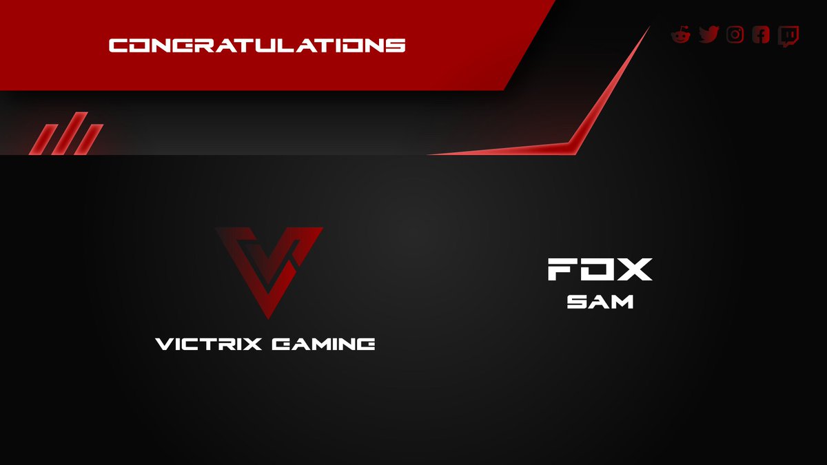 🥳CONGRATULATIONS⭐️
To <a href="/SamVr30206470/">Sam Vr</a> for his promotion from Entry in our #CSGO team to now the Captain and Manager! 🔥
It's a well-deserved promotion for all the effort and hard work you have dedicated to the team. We can't wait to see you lead us to victory! #GoVictrix 🤩