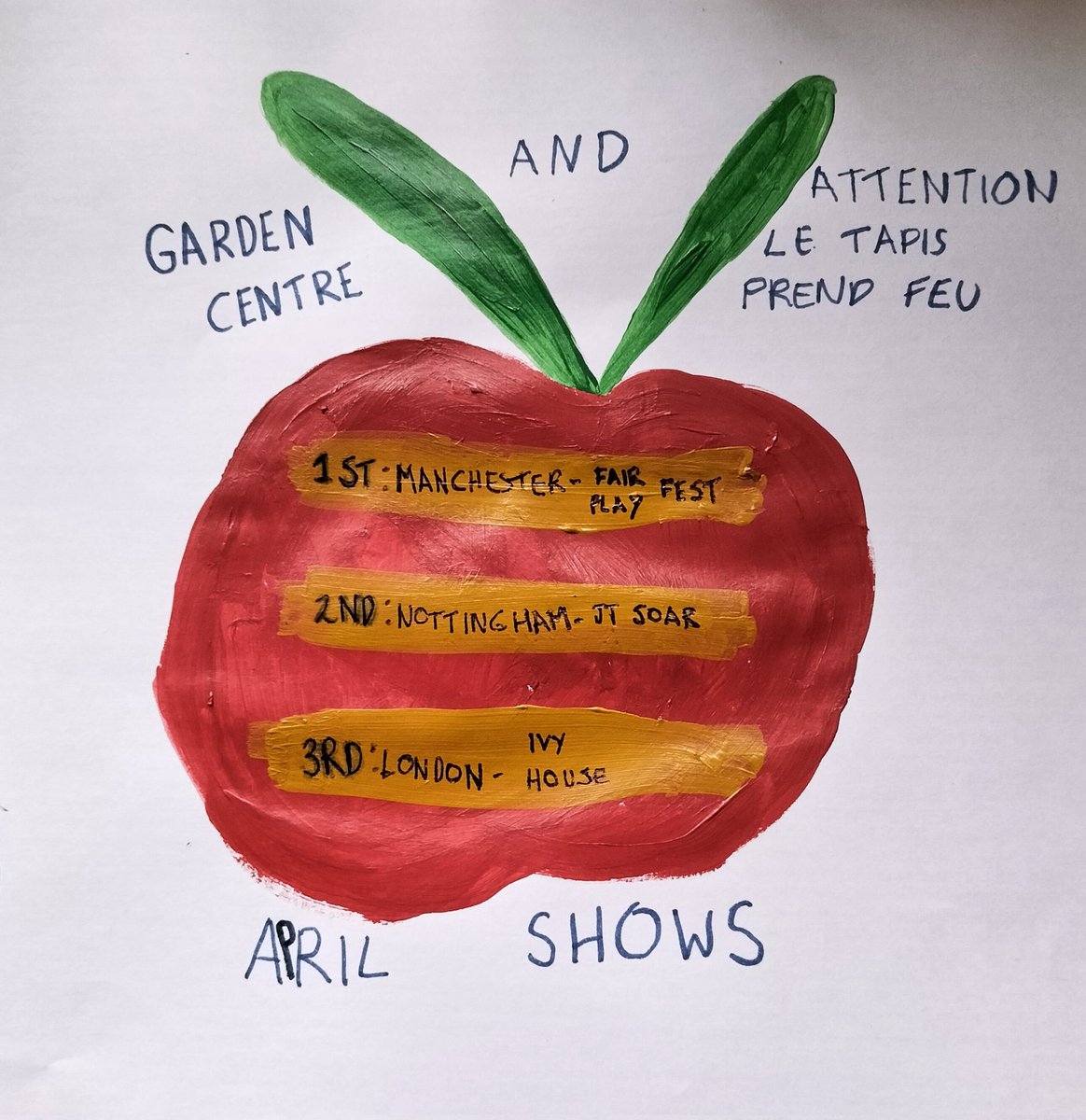 Some extremely exciting new shows to announce that are occurring this April.