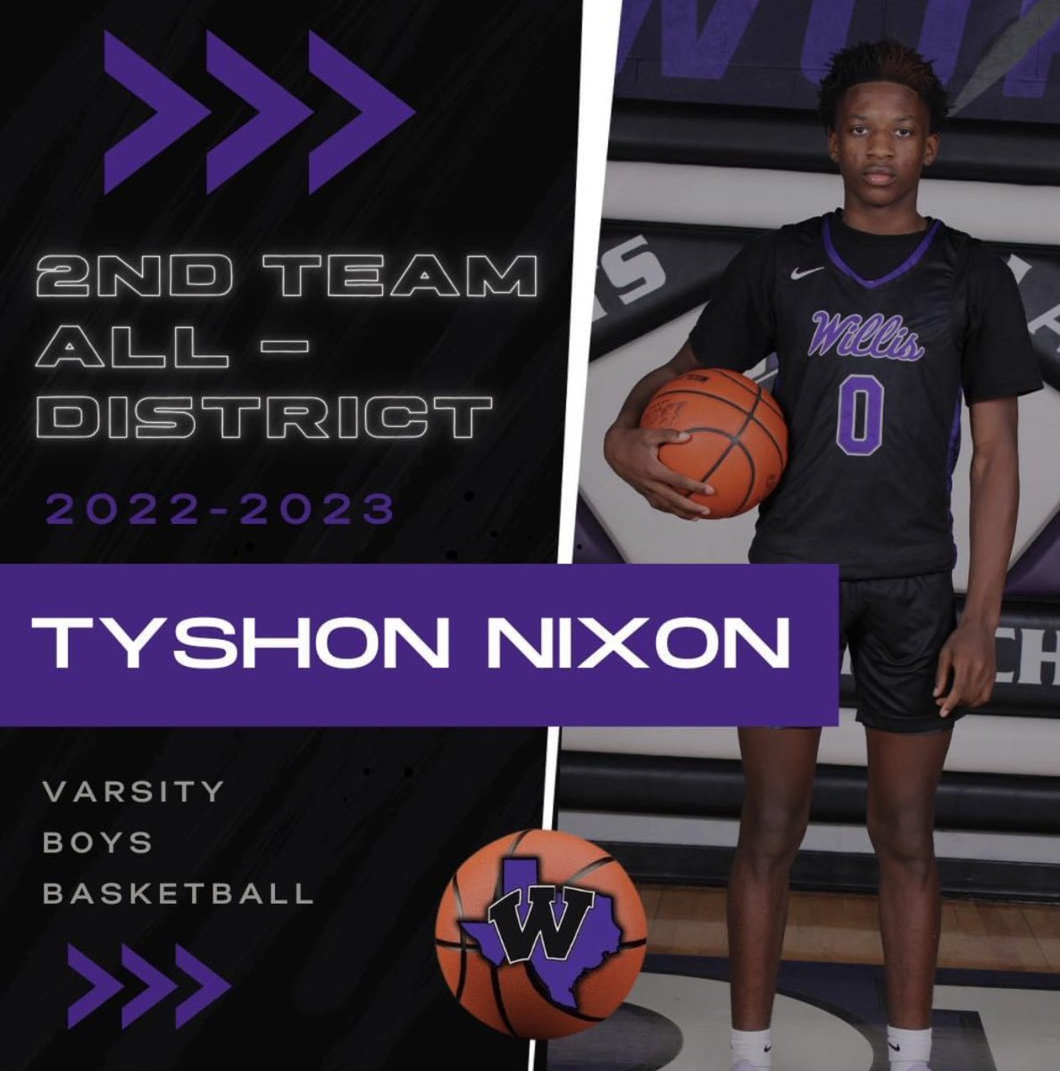 WillisHoops's tweet photo. Congratulations to @tyshon_nixon in being selected to 2nd team all district for 13-6A https://t.co/yLrMSsIUQJ