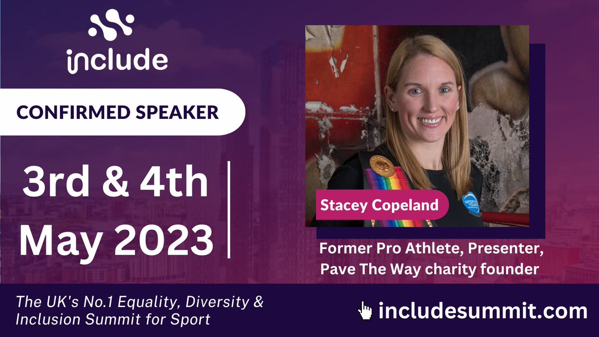 Announcing three more powerhouse speakers from the world of sport media 🙌🏽 🗞️ From @DailyMirror - @MirrorDarren 📺 From @BBCSport - @JoCurrie 🎙️ From @BBCRadioManc - @scopelandboxer We’re so excited to hear from each of these absolute game changers! 🙌🏽 #includesummit