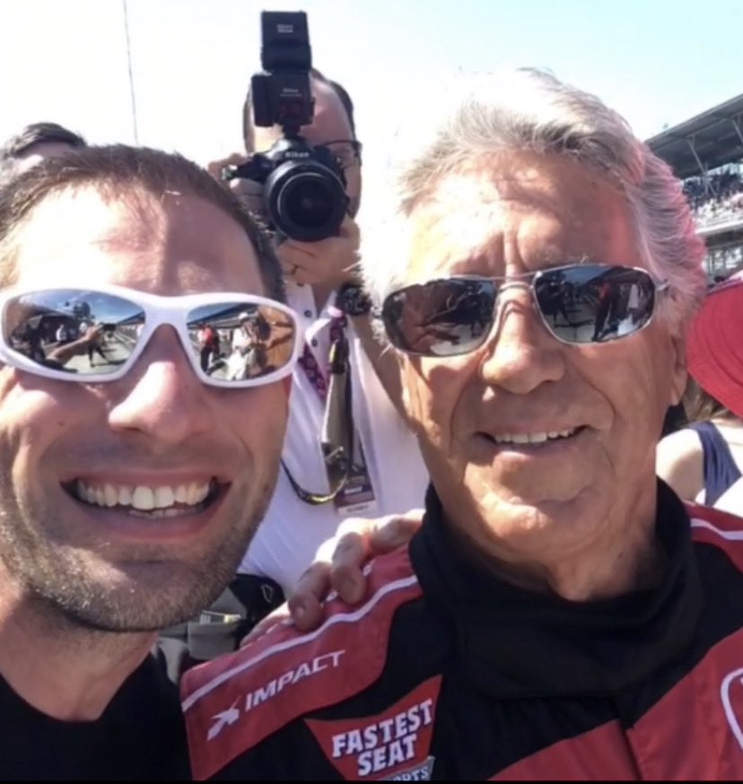 bhentric's tweet photo. @FollowAndretti @MarioAndretti Quite possibly one of the classiest athletes of our time (pictured here with my son at Indy). https://t.co/Z9ef3jghUh