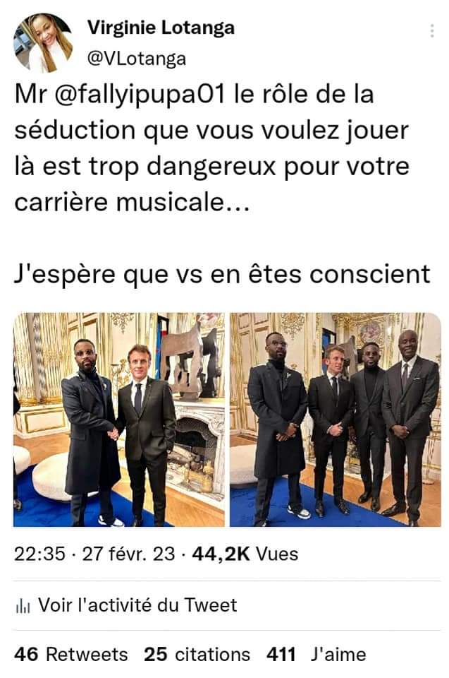 NDNdala's tweet photo. Je ne suis pas séduit par l'opération de séduction du président français, Emmanuel Macron. Ma mémoire historique sur les enjeux est solide ! https://t.co/AW5Ds1Aof9