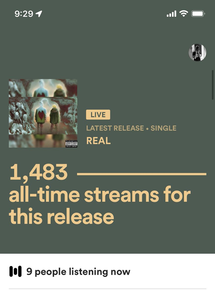 RoddaTV's tweet photo. LOVE seeing this the day after a new song drop 💕🖤 thank you!!! 
#NewMusic #Spotify #NewRelease 
#LonelyBoyzForever #Rodda 
Check out the new release below! 🤘🏻
https://t.co/nAgQ4PncZl https://t.co/BVMbmTQgAr