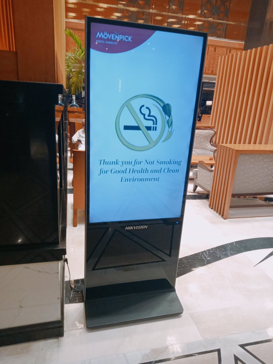 Tanveer QaimKhani (@tanveerhryo) on Twitter photo #SmokeFree Karachi: The management of #MovenpickKHI Hotel has declared its hotel as Smoke Free Public Place. No smoking signs have been installed at prominent places in the hotel. @commissionerKH <a href="/nhsrcofficial/">Ministry of National Health Services, Pakistan</a> <a href="/pandey_07/">Sunita Pandey</a> <a href="/khashmi76/">Khurram Hashmi</a> <a href="/smokefreepaksi1/">Smoke Free Pakistan</a> @TCCSouth #SmokeFree Karachi: The management of #MovenpickKHI Hotel has declared its hotel as Smoke Free Public Place. No smoking signs have been installed at prominent places in the hotel. @commissionerKH <a href="/nhsrcofficial/">Ministry of National Health Services, Pakistan</a> <a href="/pandey_07/">Sunita Pandey</a> <a href="/khashmi76/">Khurram Hashmi</a> <a href="/smokefreepaksi1/">Smoke Free Pakistan</a> @TCCSouth