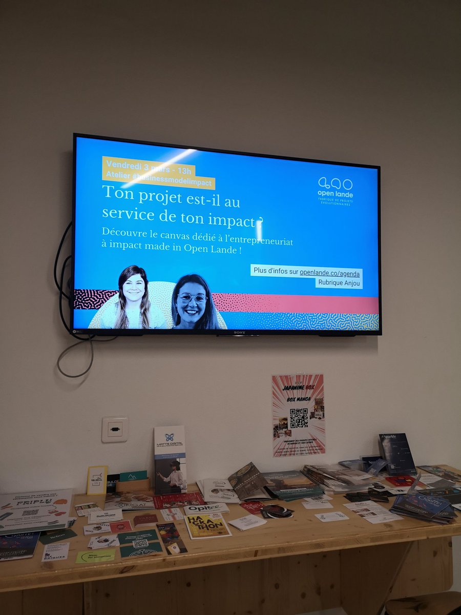 Tu es porteur de projet ? Tu souhaites lui donner une dimension d'impact #ecologique ou #social ? Viens vendredi 3 mars à 13h à <a href="/We_Forge/">WeForge</a> pour un atelier #ImpactBusinessModel inscrit toi ici openlande.co/evenements/ate…