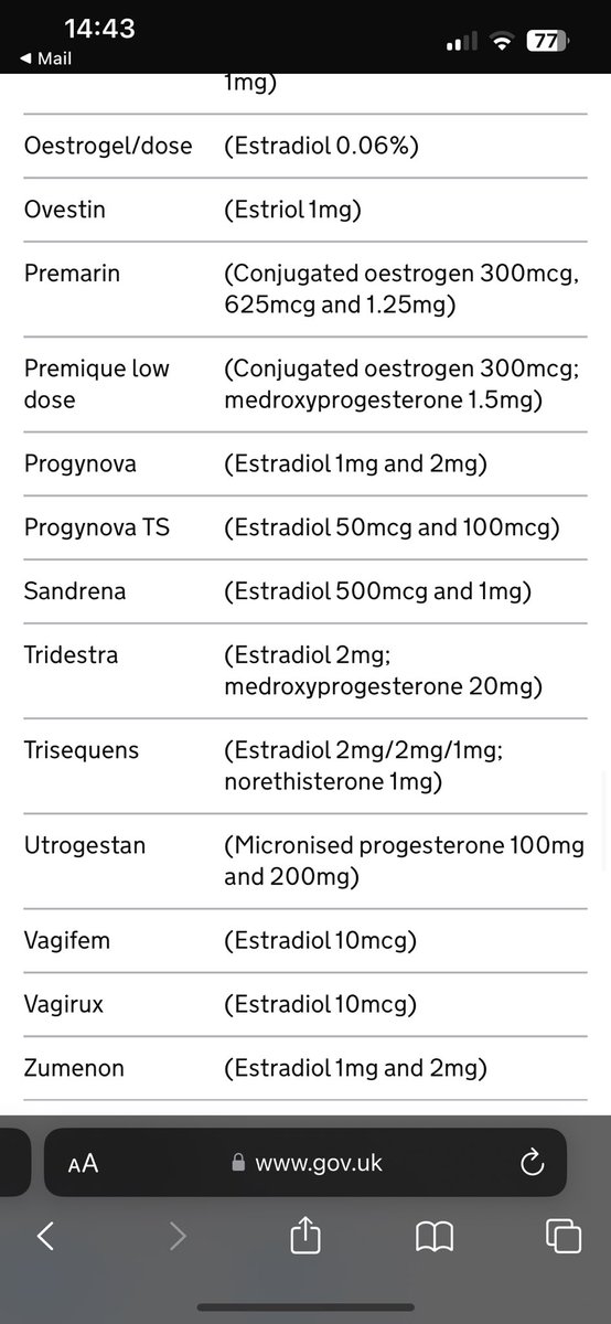 SFMPharm's tweet photo. saving for later- HRT items for the HRT-only PPC £18.70 https://t.co/F7YoRVTNY5