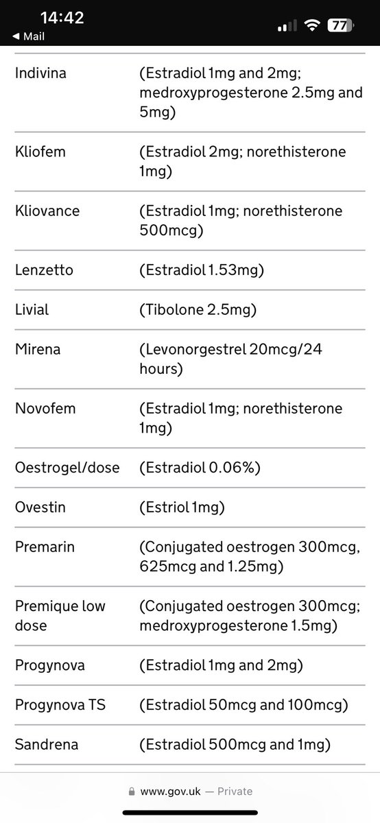 SFMPharm's tweet photo. saving for later- HRT items for the HRT-only PPC £18.70 https://t.co/F7YoRVTNY5