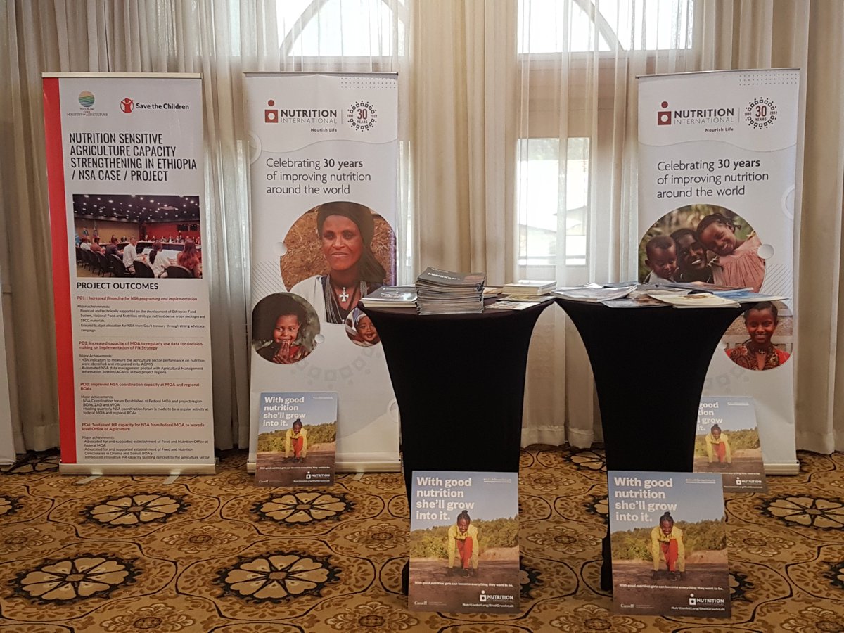 NutritionIntl's tweet photo. .@NutritionIntl exhibits at the #Ethiopia Civil Society Coalition for Scaling Up Nutrition (ECSC-SUN) General Assembly and Learning Event, themed: 'Harnessing the Power of Civil Society to Transform Food Systems and Scale Up Nutrition in Ethiopia' #AllAccountable https://t.co/4Cg0PTm2Z8