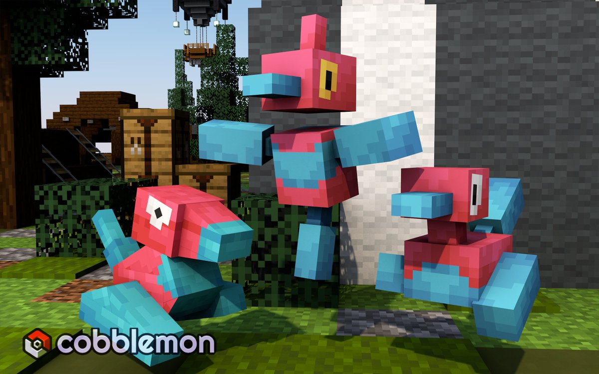 CobblemonMod's tweet photo. Our new and updated Porygon models! 🎉 https://t.co/0xXqgP7Td2