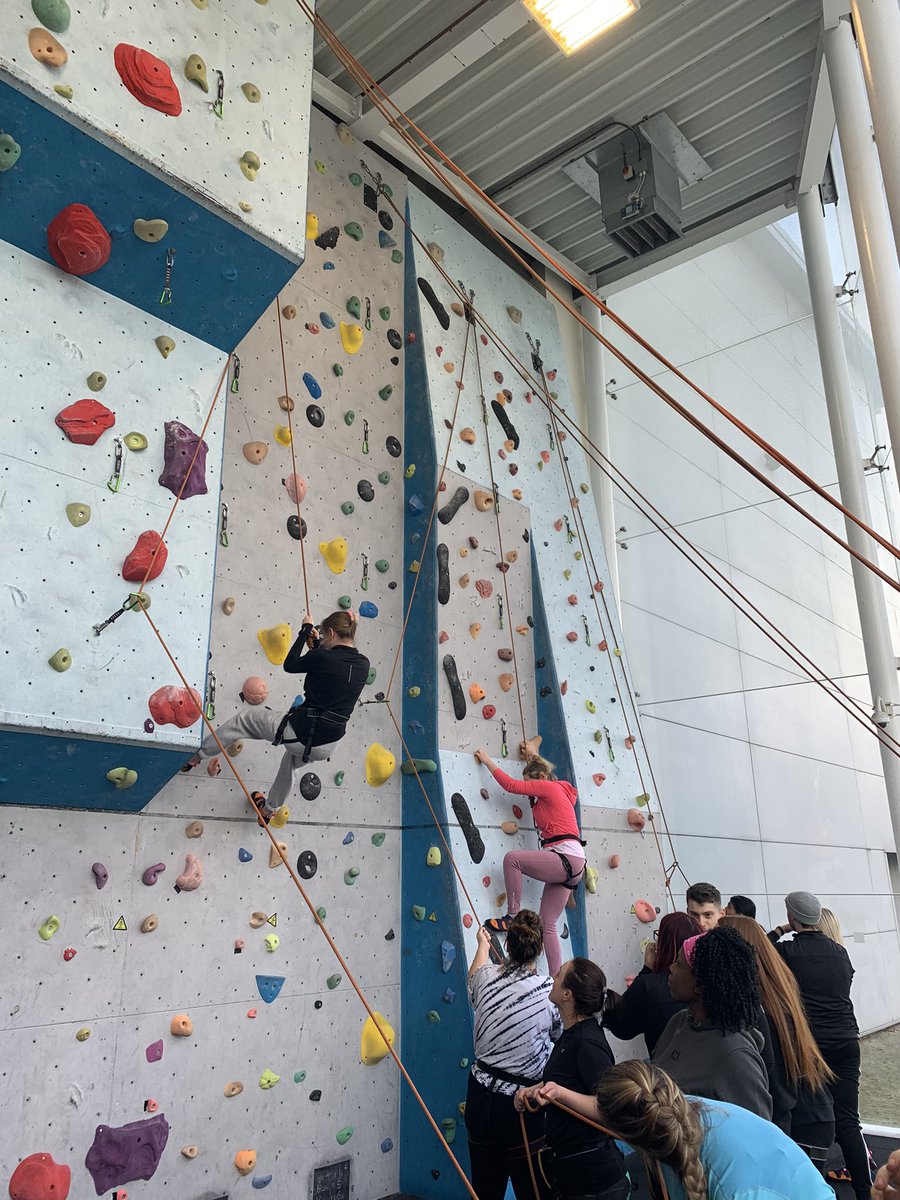 teesuniot's tweet photo. @teesuniot BSc first year students engaging in the climbing wall for activity analysis. #OccupationForWellbeing 
Now time for form 3 completion! https://t.co/7ikjJIJAiz