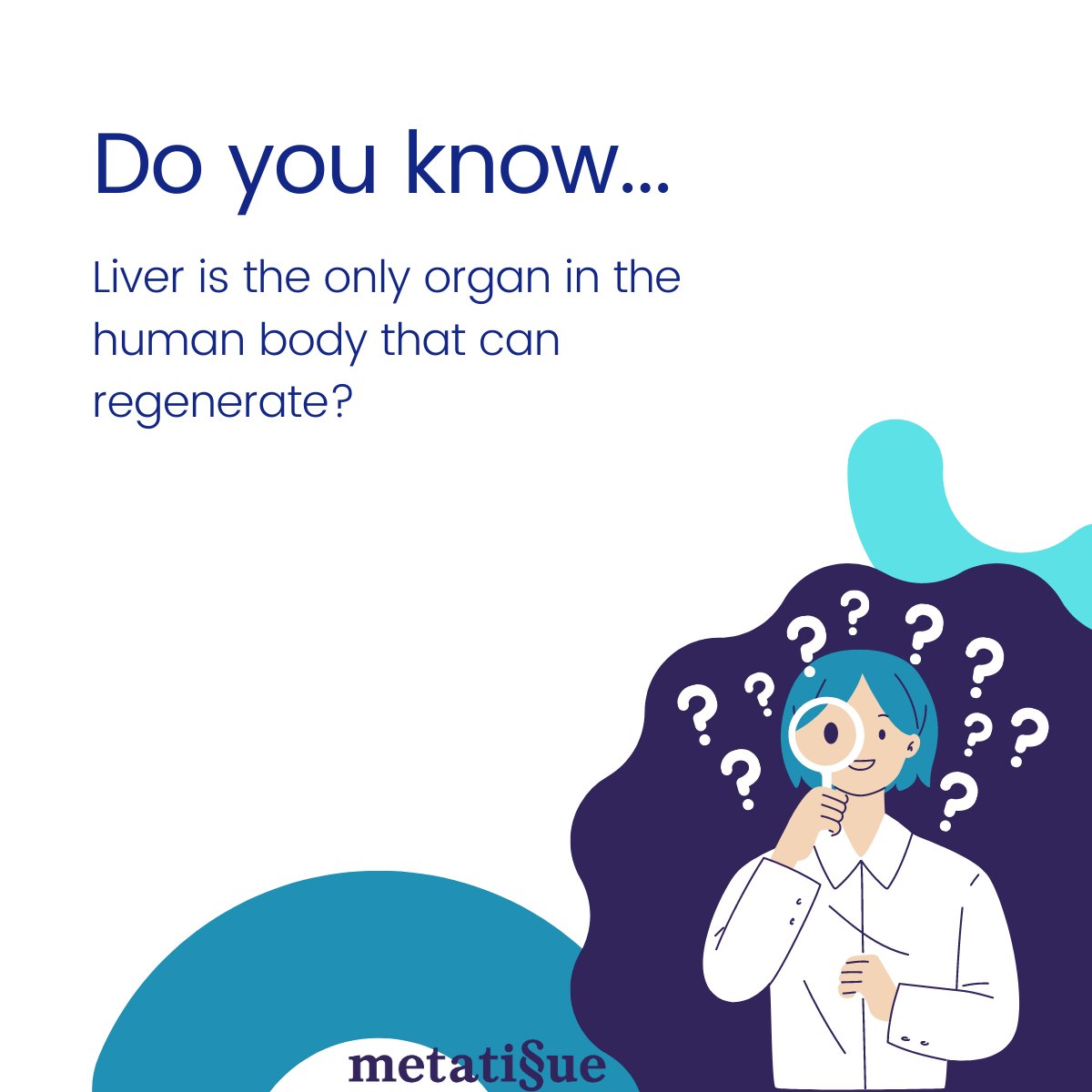 Although most of our cells have the ability to divide and proliferate, only liver cells can regenerate damaged organ parts➡️But that may be about to change with biomaterials that recapitulate human tissues' natural structure and composition - like the ones provided by Metatissue!