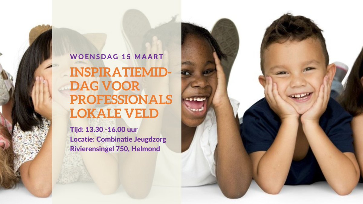 Om elkaar beter te leren kennen, kennis te delen en elkaar te inspireren organiseren wij op woe 15 maart (13.30-16.00u) in Helmond een 𝗜𝗻𝘀𝗽𝗶𝗿𝗮𝘁𝗶𝗲𝗺𝗶𝗱𝗱𝗮𝗴 𝘃𝗼𝗼𝗿 𝗽𝗿𝗼𝗳𝗲𝘀𝘀𝗶𝗼𝗻𝗮𝗹𝘀 𝗶𝗻 𝗵𝗲𝘁 𝗹𝗼𝗸𝗮𝗹𝗲 𝘃𝗲𝗹𝗱 bit.ly/3y1bIB4