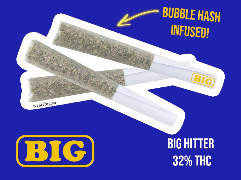bigconcentrates's tweet image. Find our deliciously powerful bubble hash infused “BIG Hitter”pre rolls at your local @tokyo_smoke !  #hash #preroll

ca.tokyosmoke.com