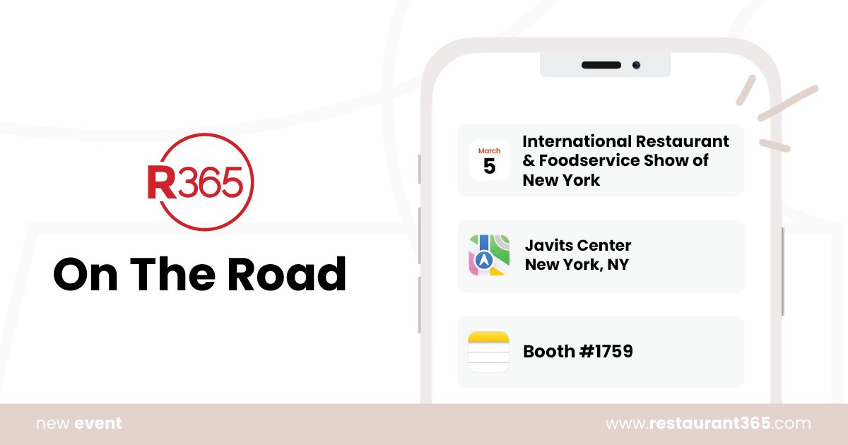 From the newest food trends to the best in #technology, <a href="/TheFoodShows/">The Food Shows</a> is the place for #restaurantoperators to be. Stop by our booth and see how #R365 can help your #restaurant thrive. Visit our website for more information on attending: bit.ly/3kjiGxT #NYRestaurantShow