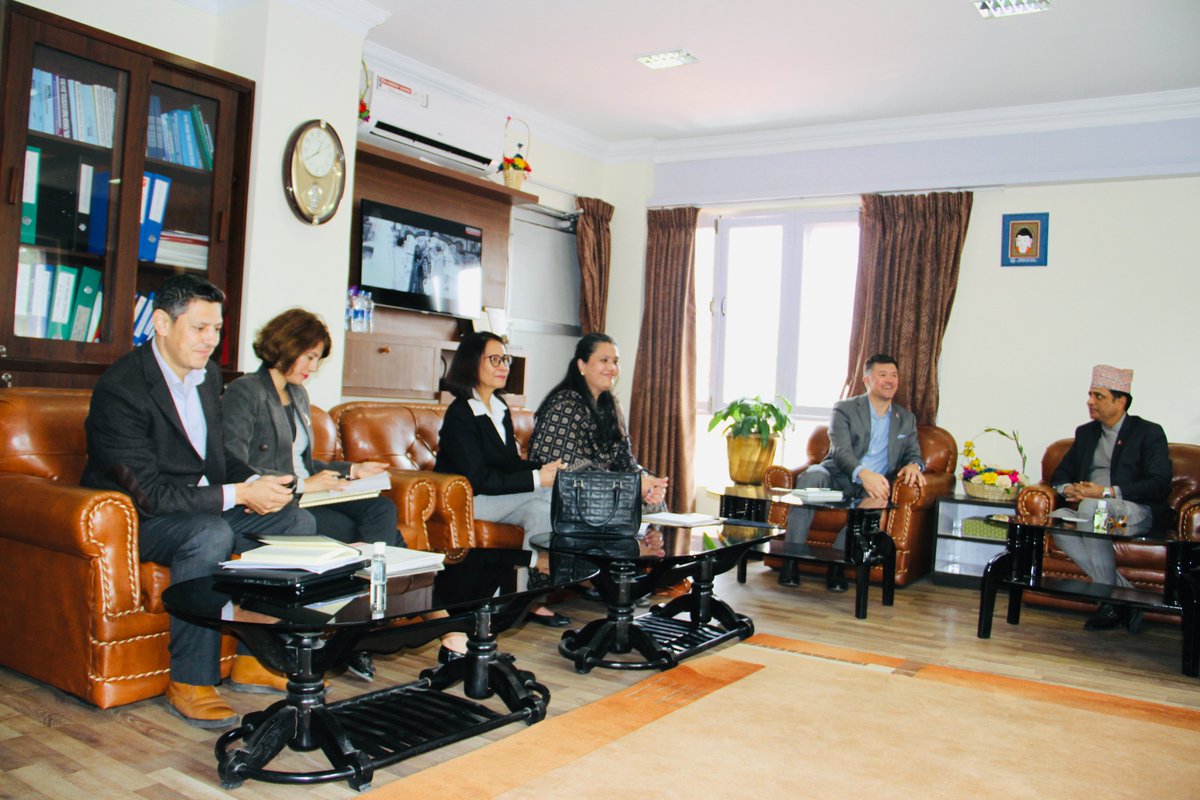 Meeting between Secretary Mr. Madhu Kumar Marasini and the USAID Economic Growth Office team  <a href="/madhumarasini/">Madhu K. Marasini</a>