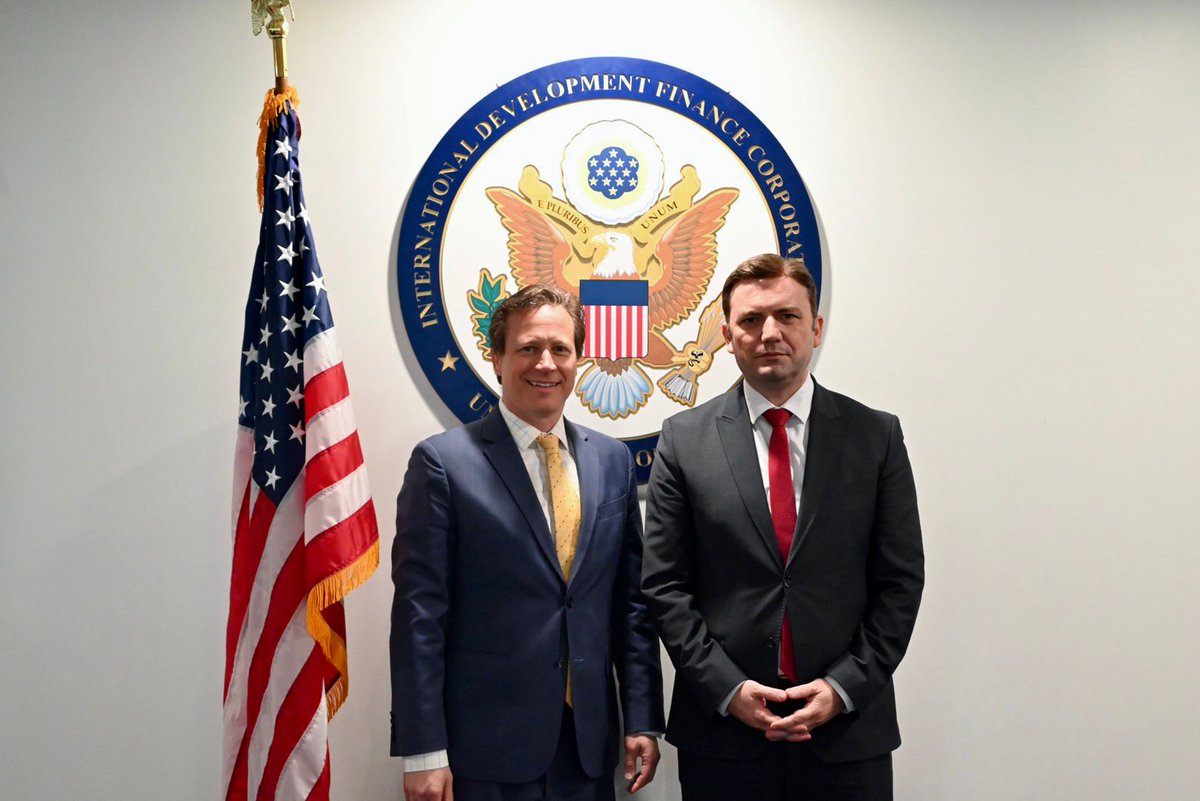 Great mtgs w/ @emckee66 Ass Administrator for Europe & Eurasia @USAID & @aherscowitz, Chief Development Officer @DFCgov. 🇲🇰 is grateful for 🇺🇸 continuous political & economic assistance in different areas. We are dedicated for prosperous, well-governed & resilient 🇲🇰