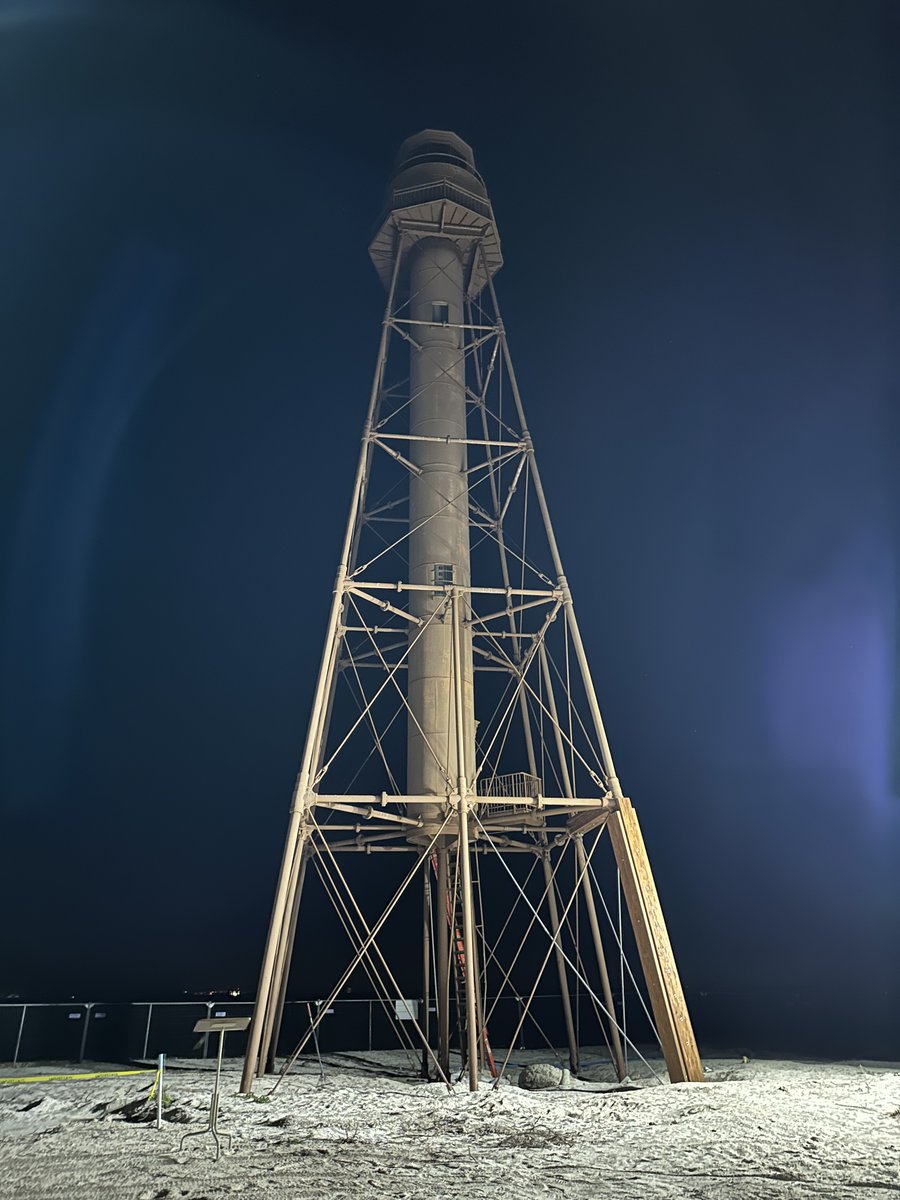 LisaSpoonerTV's tweet photo. Here's how the Sanibel Lighthouse looks right now. But it won't be dark like this for long! @NBC2 News is live this morning on the island as we get ready to relight the iconic beacon of hope for Southwest Florida.
#SWFLstrong #SanibelStrong #Sanibel #IanRecovery #CountOnNBC2 https://t.co/OT4tEMdPbc