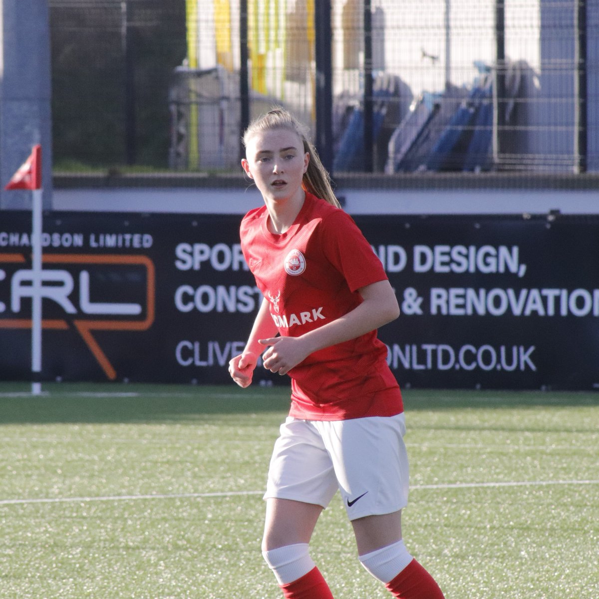 larnefcwomen's tweet photo. Our Olympic side had their first outing in pre-season on Sunday, taking on @CruesStrikers at the @LarneAcademyOS  🙌🔴

#WeAreLarne #ForTheTown https://t.co/gj79jJUo91