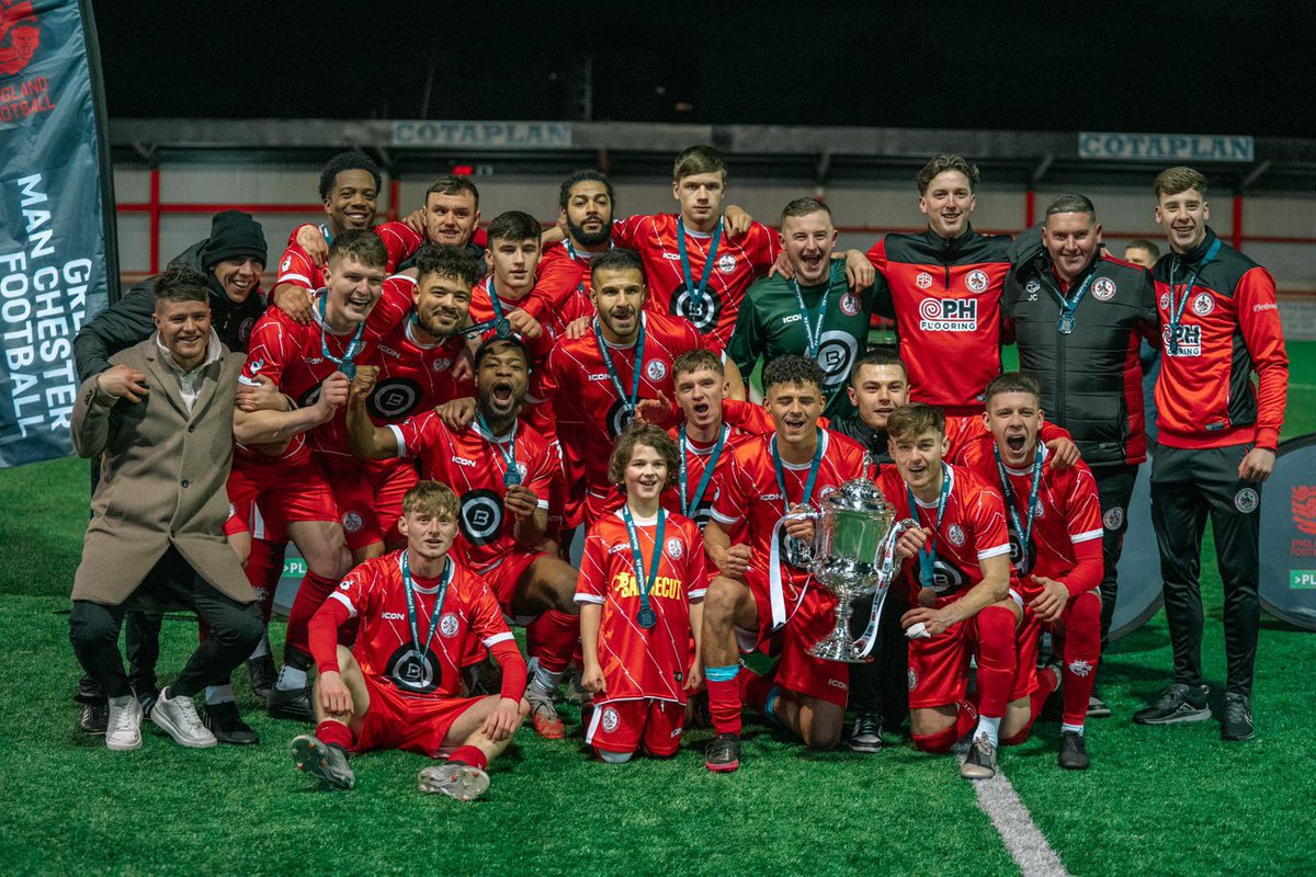 Congratulations to <a href="/ChaddertonFC/">Chadderton FC</a> Ressies on your <a href="/Manchester_FA/">Manchester Football Association</a> Cup win over <a href="/mcrcentralfc/">Manchester Central F.C.</a> !

To help you lads celebrate , here’s £100 sponsorship to put in your kitty/Fine pot for your end of season do/celebrations from all of us here at <a href="/SMSSoccerCentre/">SMS Soccer Centre</a>  🔴🏆 

#UPTHECHAD