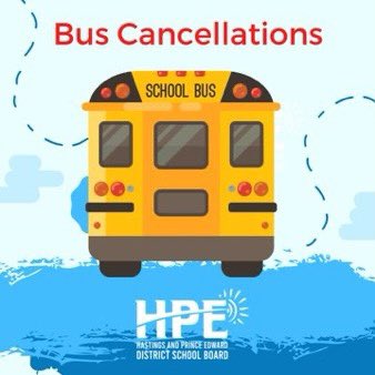*Bus cancellations February 28, 2023* All buses are cancelled due to current road conditions + forecast for freezing rain. Schools will be open.
