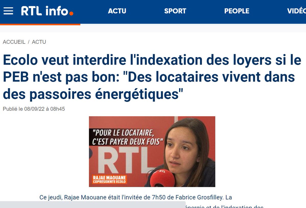 Juste énorme. Le siège Ecolo à 1000 Bruxelles se trouve dans une passoire énergétique classe G, agrément retiré. Ne dites pas cela à Rajae, elle se croit co-présidente d'un parti modèle.