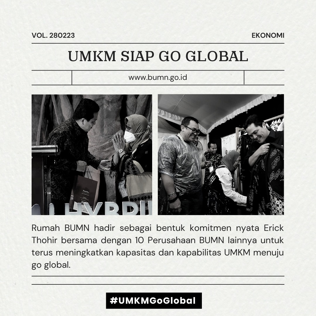 LiliJuliani10's tweet photo. Menteri BUMN Erick Thohir meresmikan Rumah BUMN Tarutung, sebagai wujud komitmen mendorong UMKM terus maju berkembang hingga bisa Go Global.
#UMKMGoGlobal
@erickthohir @KemenBUMN https://t.co/APsmpNgNhT