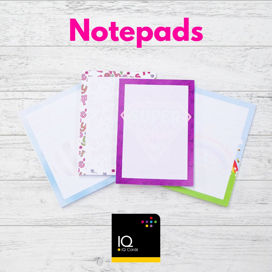 iQCards's tweet photo. New for Mother's Day 2023 - notepads! A6 size with 40 lined sheets of paper.  Ideal for shopping lists, to-do's or scribbles &amp; notes.  Available online now https://t.co/j1ilvCyYsn
#fundraising #schoolfundraiser #ptafundraiser #mothersday #notepad #print #personalisedprint #pta https://t.co/wAIUmle9zz