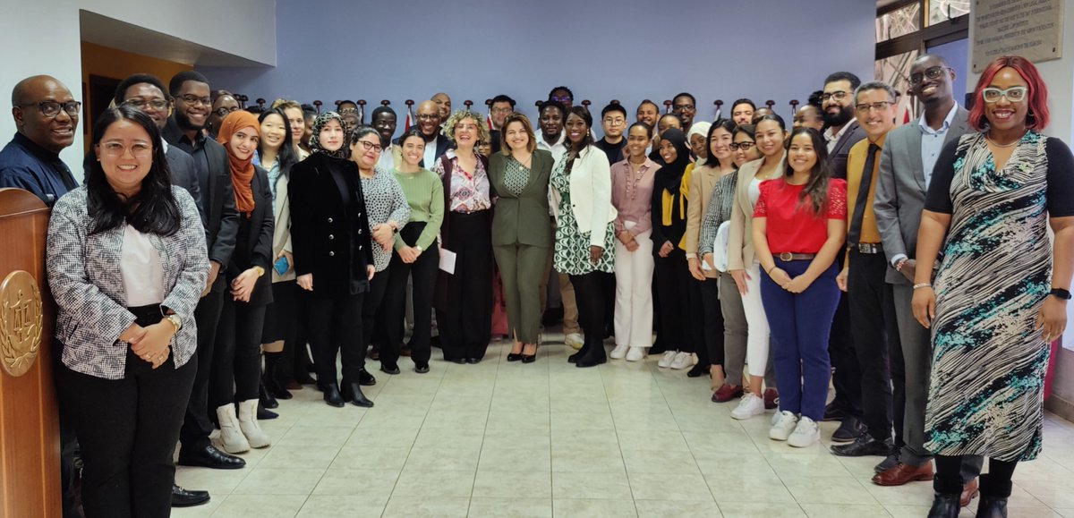 IMOIMLI's tweet photo. Now@IMLI: Dr. I. Christodoulou Varotsi (Senior Legal Consultant & Lead Trainer) delivering 2 lectures entitled “Maritime Labour Law Standards: Covid19 Challenges” & “Maritime Labour Law Standards: Developments Post Covid19” to Class of 22-23 #IMLI #CreatingLinks #Long_Live_IMLI https://t.co/y85HU4mbbV