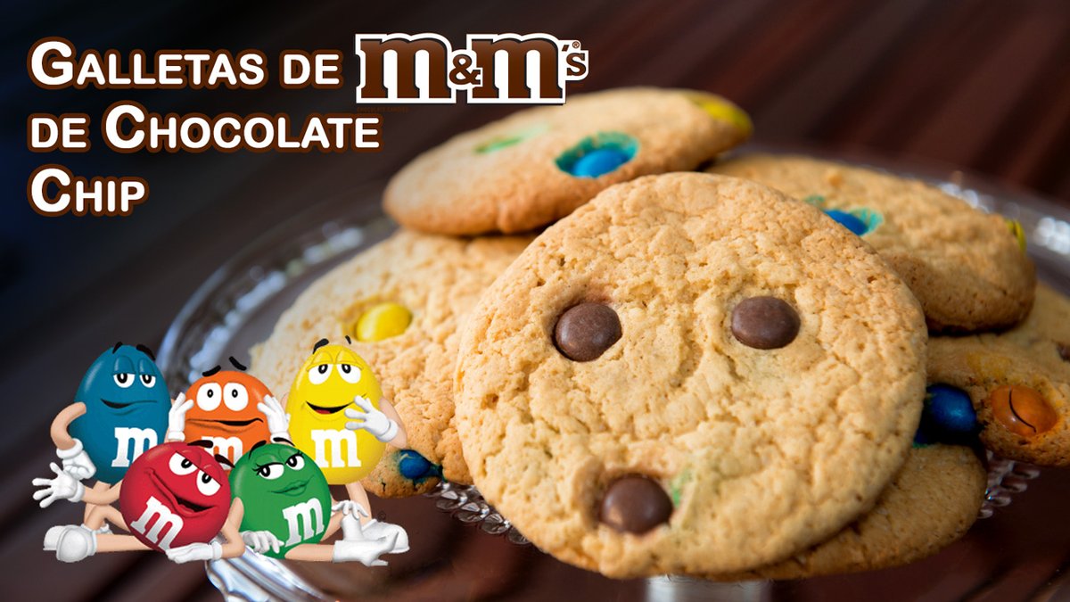 Galletas de M&amp;Ms de Chocolate Chip o Monster Cookies. Nuestras galletas llenas de grageas de M&amp;M de chocolate son blanditas pero crujientes.  Llenas de sabor que deleitan a los pequeños.
youtu.be/TDWx355AumY #recetas #galletas #cookies #Reposteria
