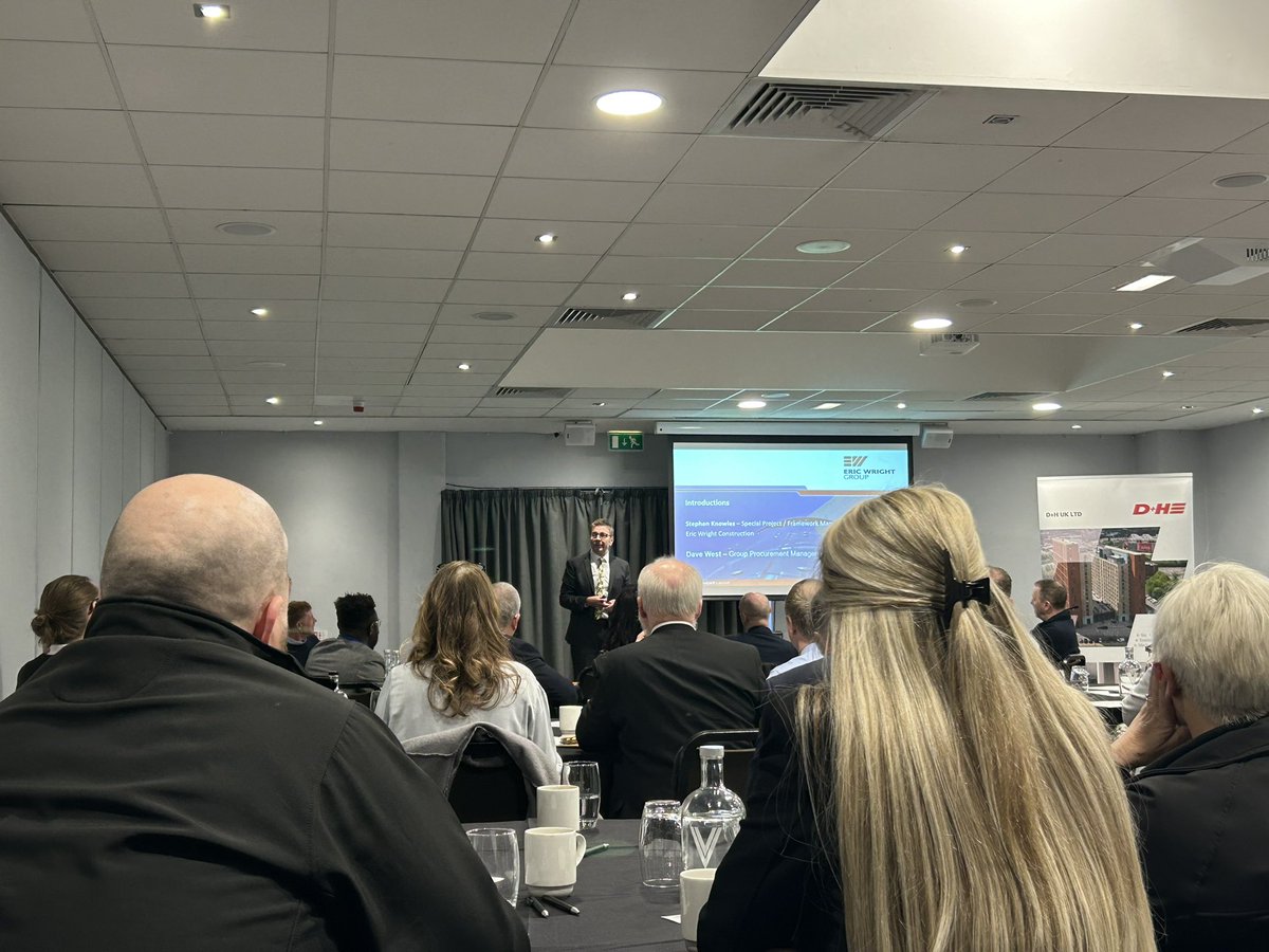 Thank you <a href="/EricWrightGroup/">Eric Wright</a> for such a positive presentation this morning <a href="/gmchamber/">GM Chamber</a> #construction club  showcasing local opportunities 15 mile radius! 👌🏻 #bolton
