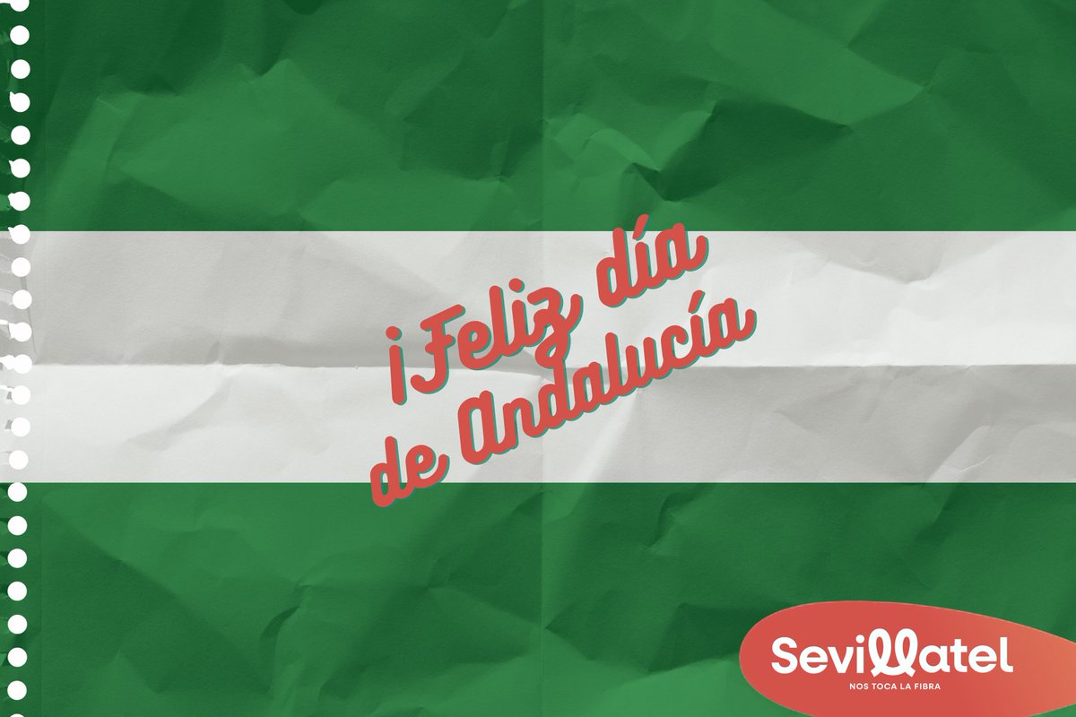 SevillaTel's tweet photo. ☀️ En Andalucía, el sol brilla más fuerte y las sonrisas son más amplias. 

Hoy es un día para celebrar todo lo que nos hace únicos como comunidad. 

♥️ ¡Feliz Día de Andalucía!

 #DiadeAndalucia #Andalucia #Comunidad #Sevillatel #LaFibradelosSevillanos #Sevilla #Fibra #Movil https://t.co/8y1PXwkk3N
