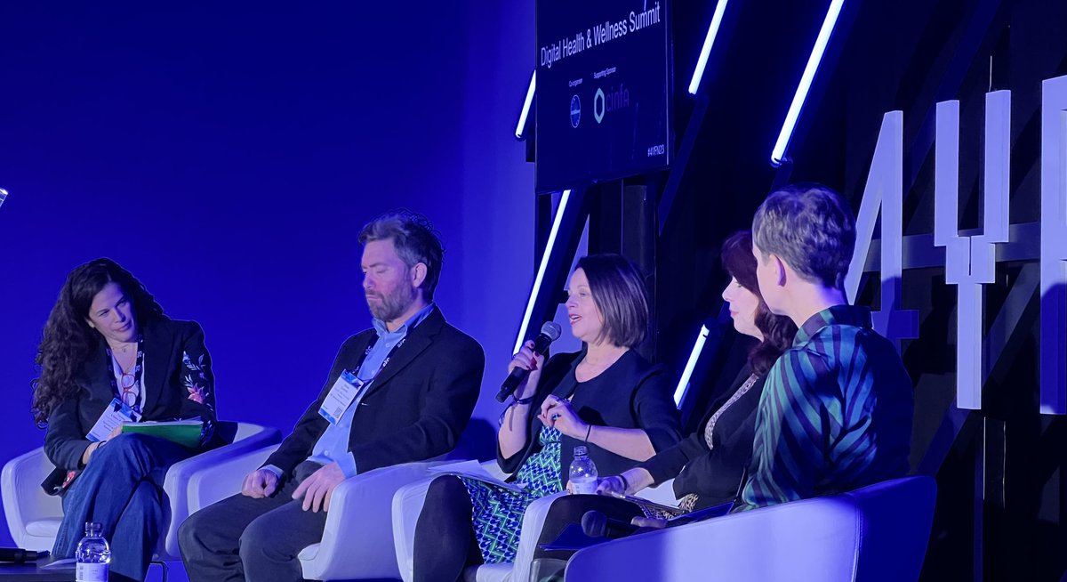 ECHAlliance's tweet photo. 🔴LIVE NOW🔴
Hearing our speakers, @VictoriaBetton, @rarecare, Janette Hughes and Teresa López-Fando, discussing the importance of applying the user-centric design perspective to the development of #digitalhealth products and services.
#DHWS23 #4YFN23 @4YFN_MWC https://t.co/puVb6KEpMl