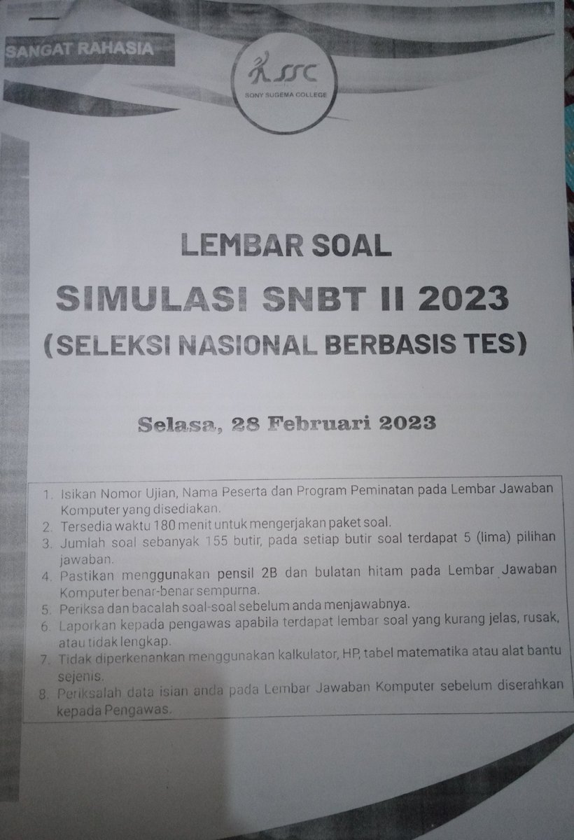 successed_17's tweet image. Hallo guys
Sekolah ku buatin tryout lagi nih soalnya yang baru. ada yang mau gak
Kalau rame aku buatin thread nya