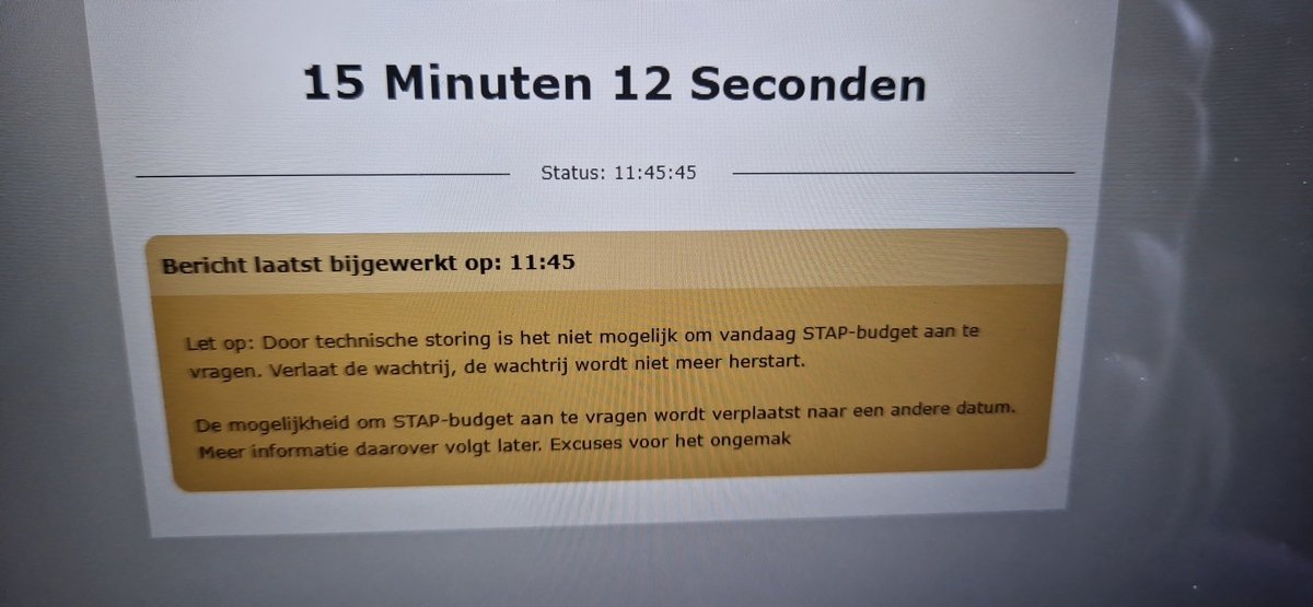 Nou dat was het dan voor vandaag. #stapbudget
