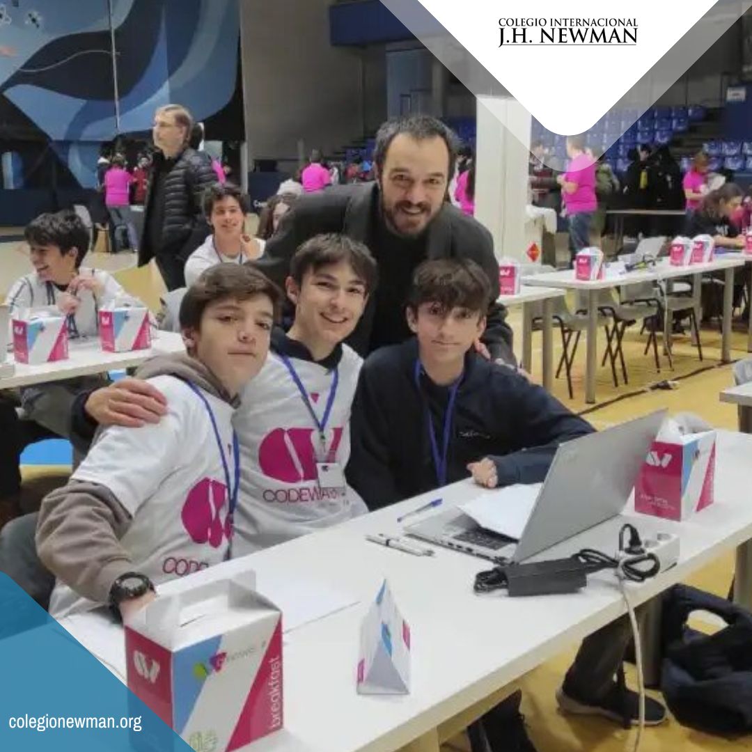 jh_newman's tweet photo. Nueve estudiantes del @jh_newman participan en la nueva edición del #HPCodeWars, un concurso de programación para alumnos menores de 18 años: ESO, FP y bachillerato. Los lenguajes de programación admitidos son C, C++, Python y Java. https://t.co/avn42dzk30