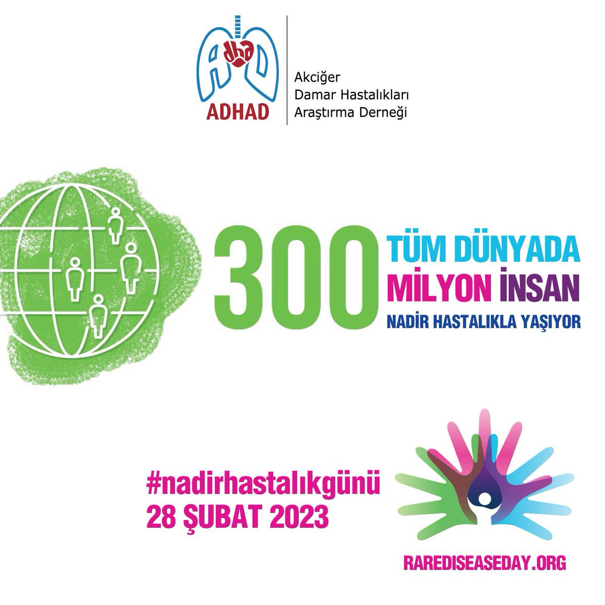 adhadorg's tweet photo. Nadir hastalıklar %80'i genetik geçişli ve toplumdaki sıklığı oldukça az olan hastalıklardır. Ancak yine de milyonlarca kişiyi etkiler. Ülkemizde yaklaşık 6 milyon kişi nadir hastalıklardan birine sahip. Dünya da ise bu sayı yaklaşık 300 milyon kişi. #nadirhastaliklargünü https://t.co/Bn2TbLGlrD