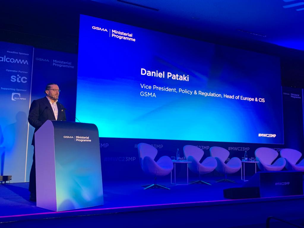 GSMAPolicy's tweet image. Daniel Pataki, VP, Policy &amp;amp; Regulation, GSMA kicks off the signature #AskTheRegulator session where heads of national regulatory authorities share views on the digital ecosystem &amp;amp; highlight regulatory achievements that have delivered results in their country. #MWC23MP