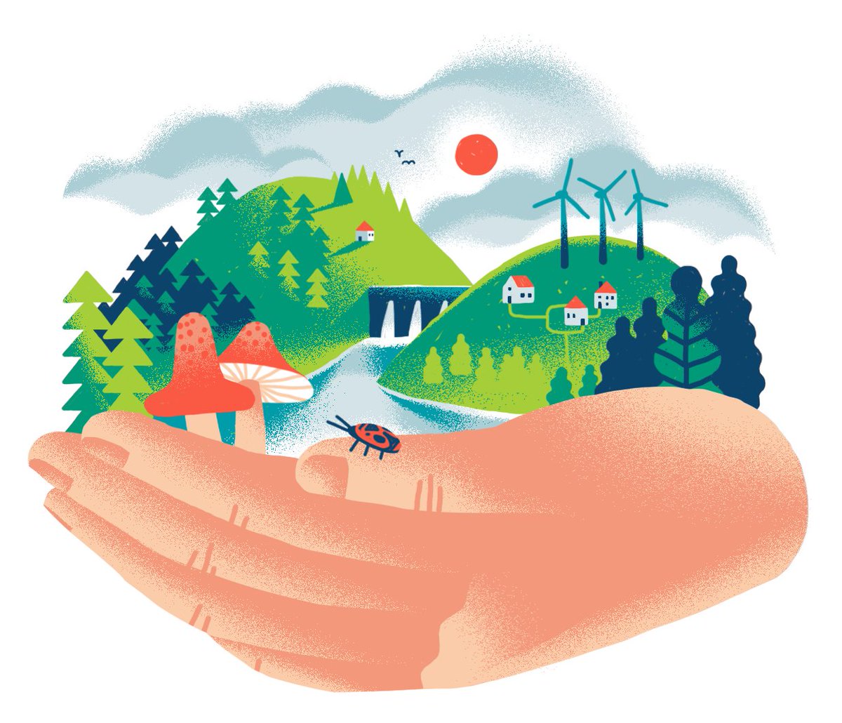 IUCN_ECARO's tweet photo. A short illustrative guide to #climatechange adaptation and #NaturebasedSolutions available now in English! 🦋🌳🎋🌎☀️

Read &amp; share 🐞🌿 https://t.co/ZKxD3rSxgL https://t.co/OWZfdWyALb