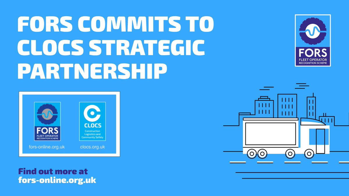 #FORS is proud to be a <a href="/CLOCS/">CLOCS</a> Strategic Partner. While FORS has been a CLOCS Champion since 2013, the scheme has been formally appointed as a CLOCS Strategic Partner following the launch of the new programme. Read the full story here: bit.ly/3m5Fx0l