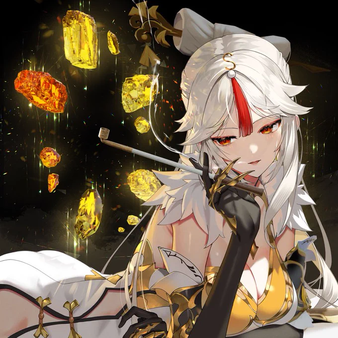 pixivFANBOXで【レイヤー未統合PSDデータ配布】「凝光」イラストメイキング【作業タイムラプス公開】を公開しました!  