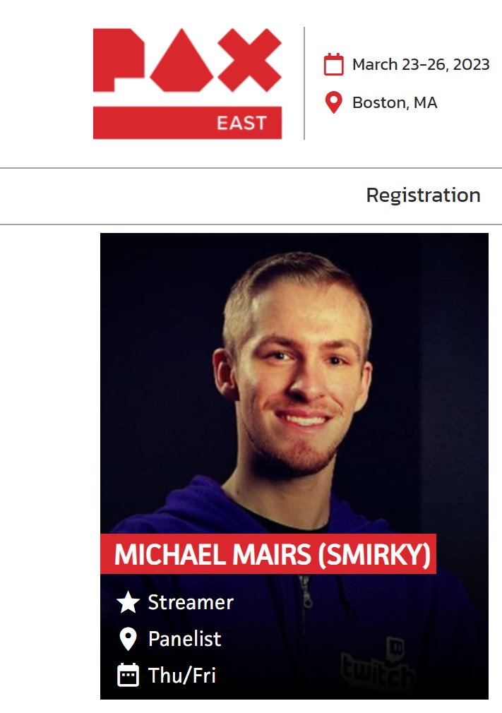 I'm officially a Special Guest at #PAXEast 2023! 💖

Thanks so much to @PAX for the opportunity! I'm excited to get involved, speak on panels, and make the most out of PAX East. 😄

See you in a few weeks, Boston! 👋👀